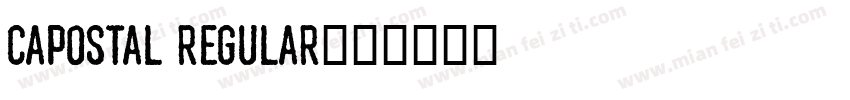 CAPostal Regular字体转换